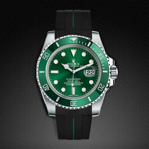 rolex hulk rubber b strap|rubber straps for rolex submariner.